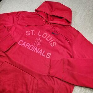St Louis Cardinals Hoodie Men XXL Nike Therma Fleece Red NEW MLB Baseball